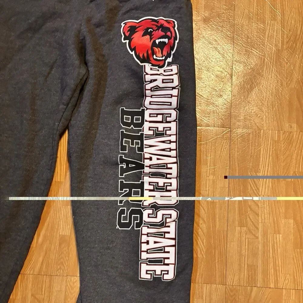 Champion Bridgewater State Bears Sweatpants Gray Fleece Athletic Men’s Small